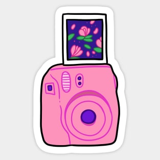 Pink Polaroid Sticker